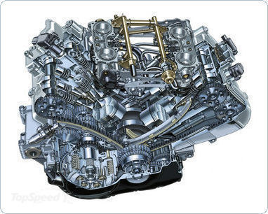 90. 2002 Honda VFR800F Engine